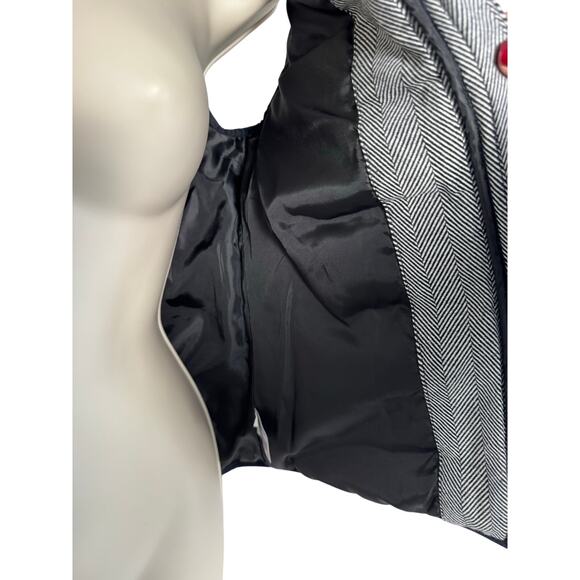 A New Day Women's Black and White Herringbone Puffer Vest Quilted Size XS - Picture 10 of 10